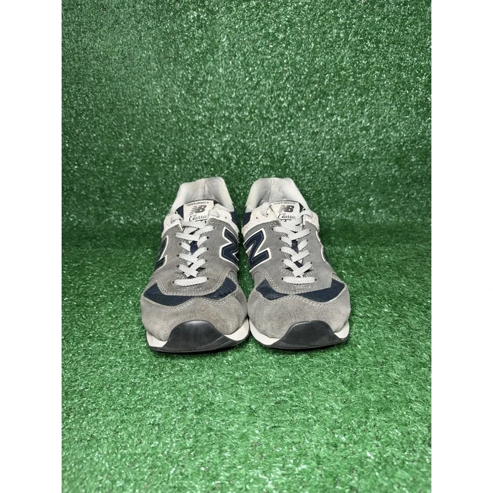 New Balance 574 Mens Size 7.5 2E Wide Blue Running Shoes Athletic Sneakers
